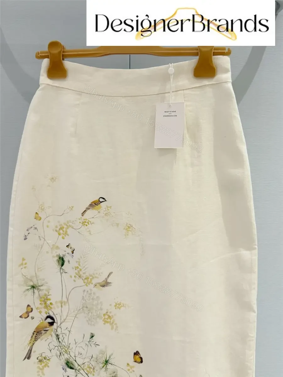 View 2 of Zimmermann Harmony Pencil Midi Skirt
