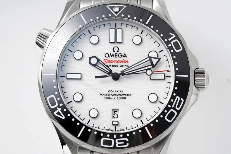 View 2 of Omega Seamaster 300M White Dial Ceramic Bezel Stainless Steel Watch