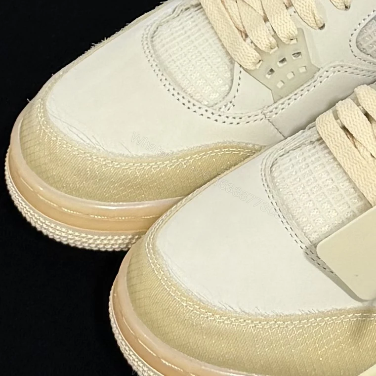 View 4 of Air Jordan 4 Retro Off-White Sail Reps
