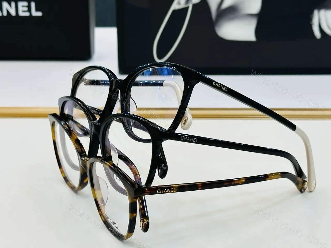View 9 of Black Acetate Round-Rect Frames with Luxe Comfort Lenses