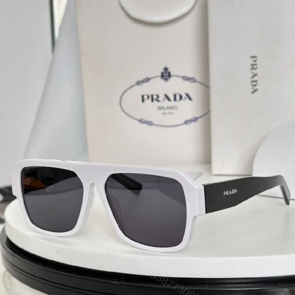 View 8 of Oversized Square Sunglasses: Glossy Black Acetate, Luxe Vision