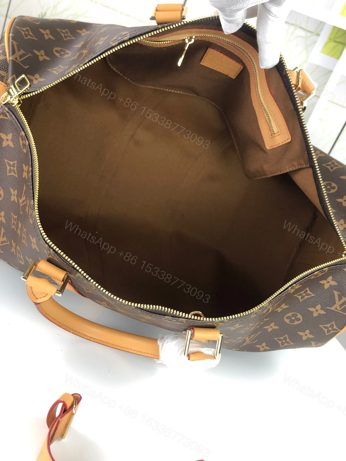 View 2 of Louis Vuitton Monogram Keepall Bandouliere 60 Travel Bag
