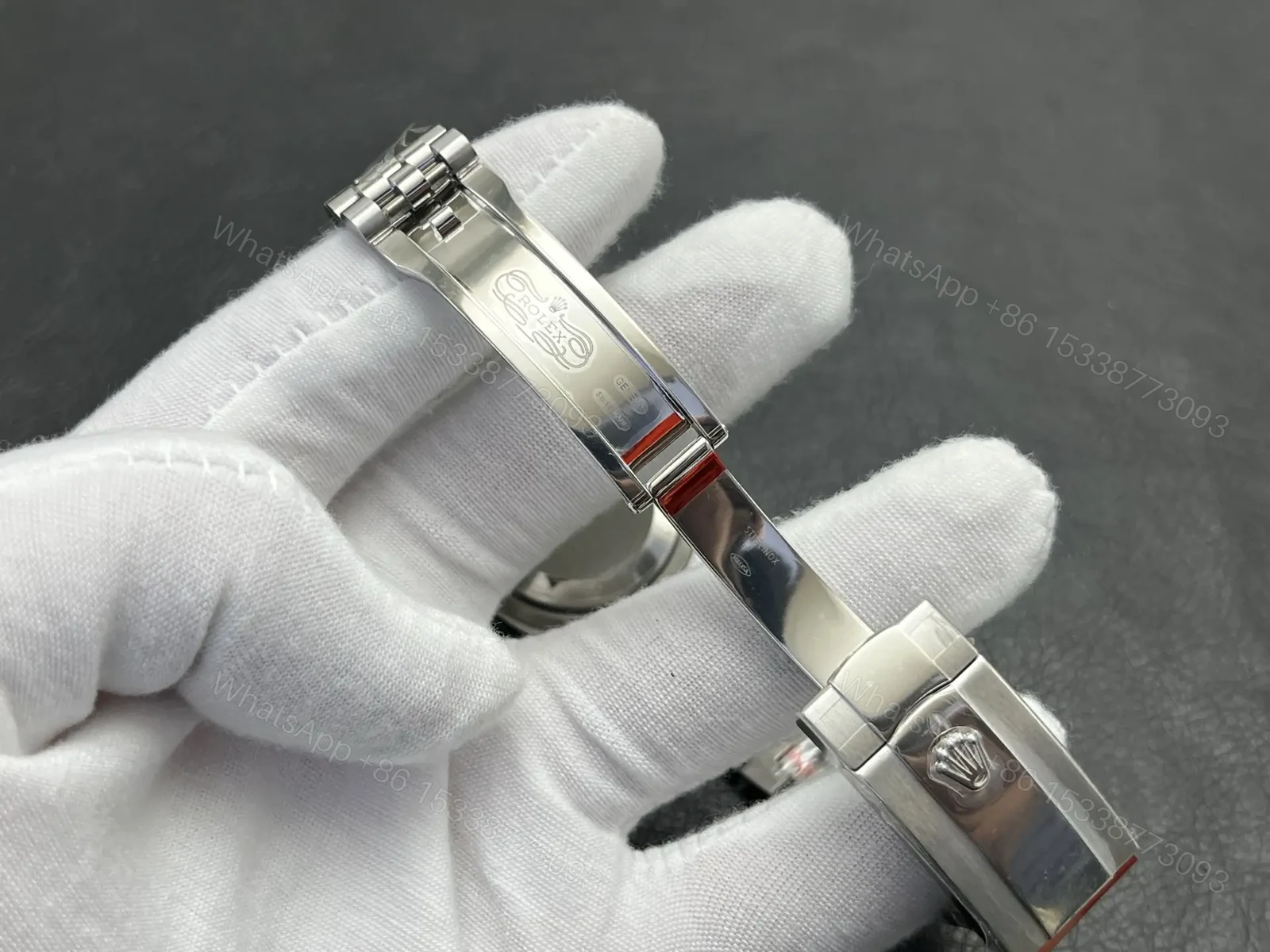 View 8 of Rolex Datejust 36 Stainless Steel Diamond Green Palm Jubilee 126284RBR-0047