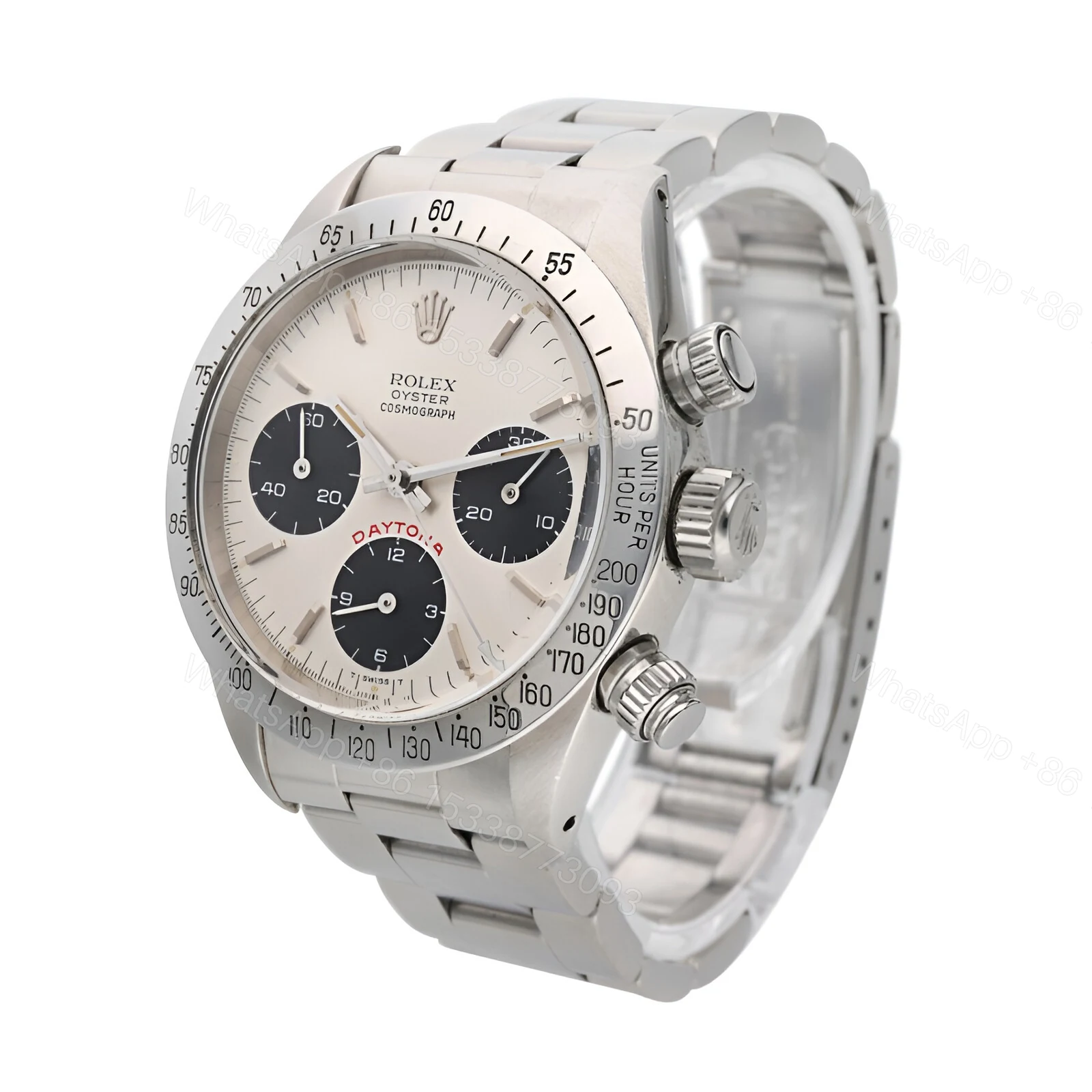 View 2 of Rolex Vintage Daytona 6263 Silver Big Red Dial Replica