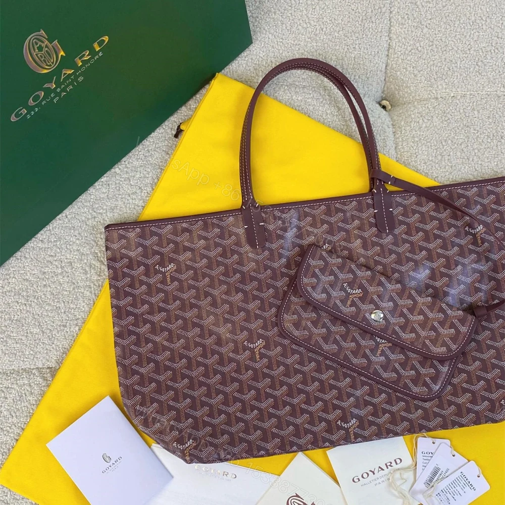 View 2 of 高仿Goyard*STLOUIF滿印Tote購物袋朱紅中號免檢版