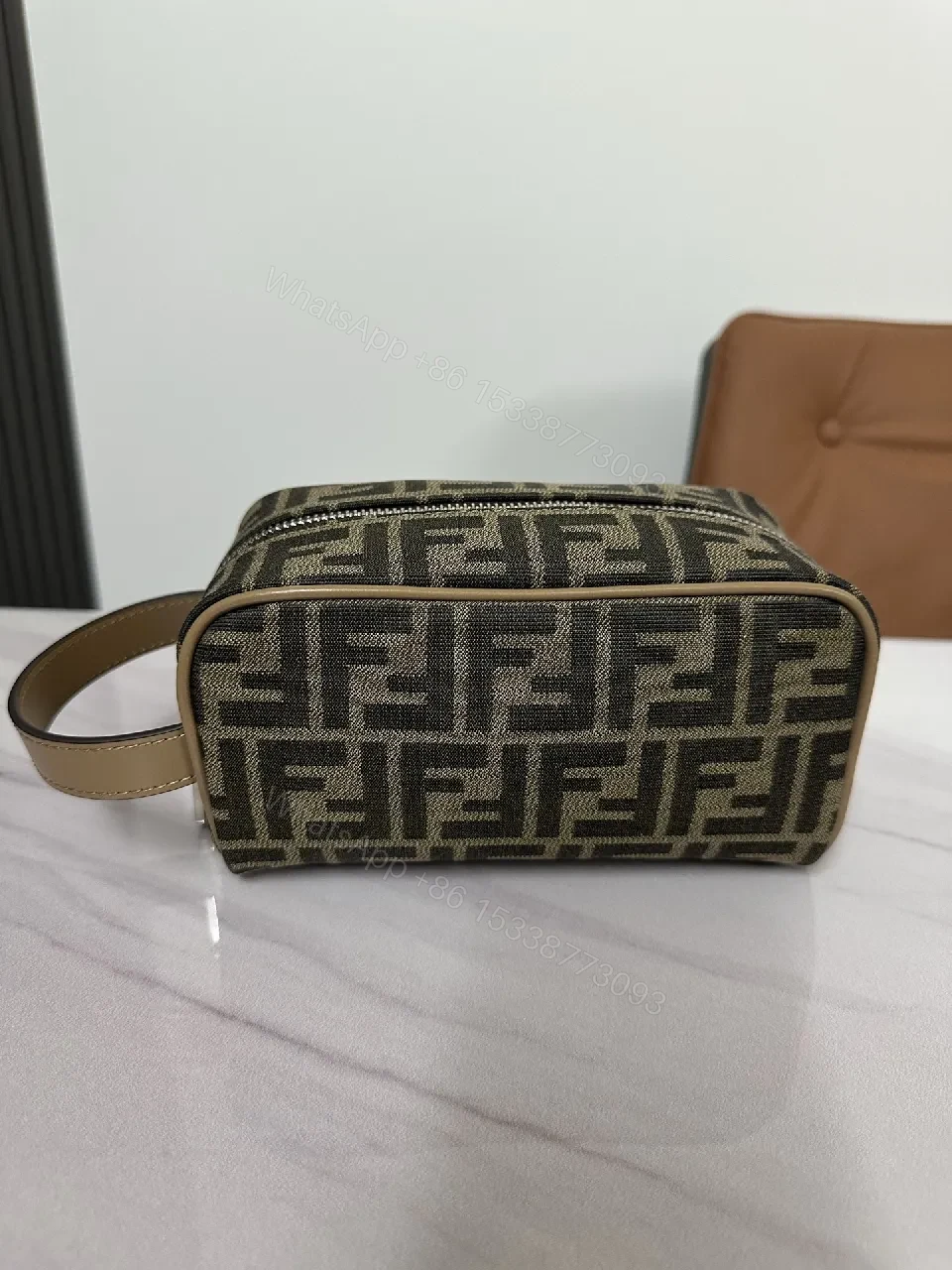 Monogram Crossbody: Textured Leather, Modern Chic, Everyday Essentials — view 1