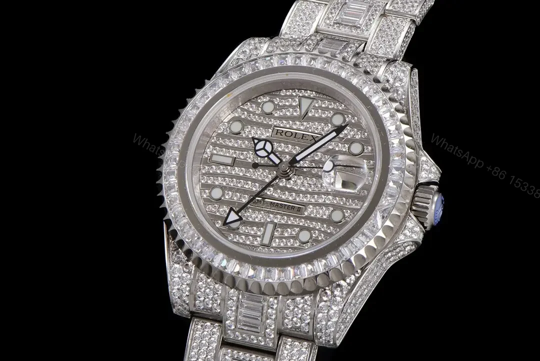 View 2 of Rolex GMT-Master II Bust Down Diamond Replica 40mm ROLEX-GMT2-DIAM40