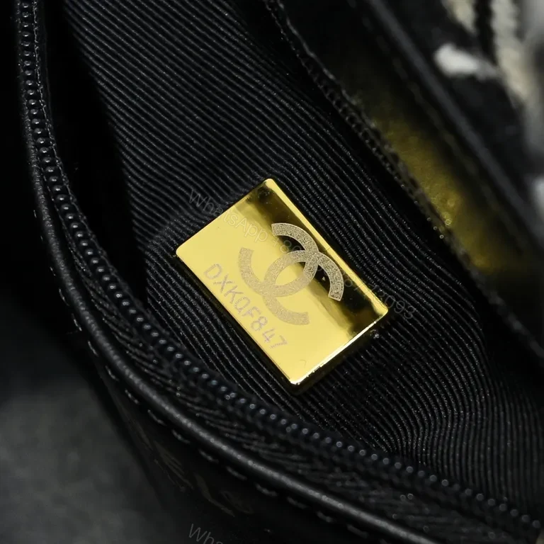 View 7 of Chanel-Inspired Houndstooth Mini Bag: Luxe Everyday Charm
