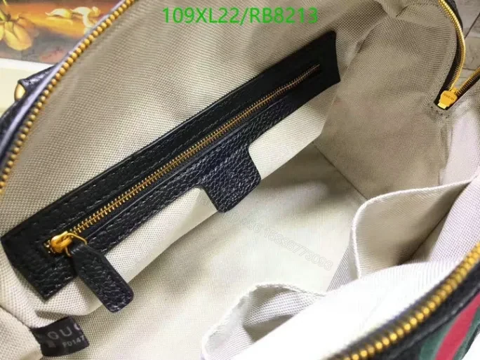 View 5 of Gucci Replica Ophidia Leather AAAA Black Bag