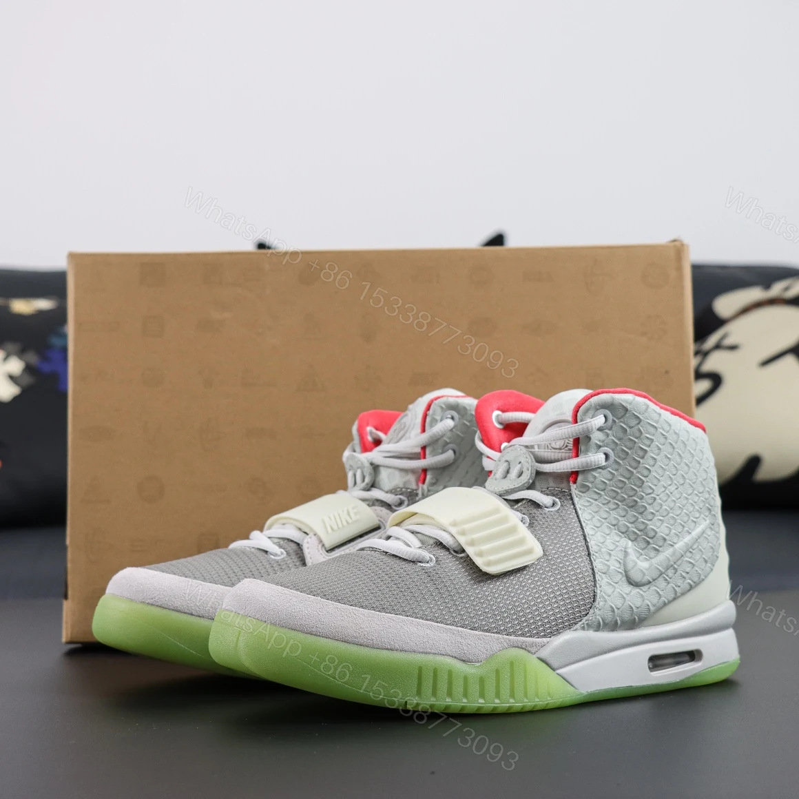 Nike Air Yeezy 2 Nrg Pure Platinum Reps — view 1