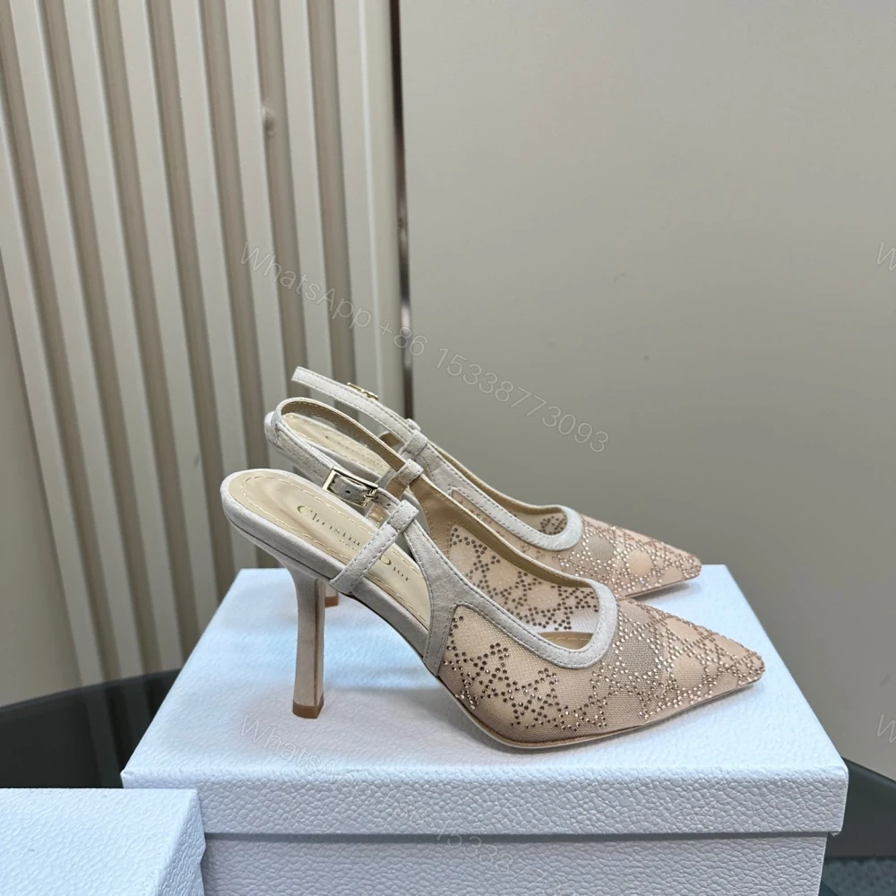 View 5 of 高仿Dior*Capture系列KCV301網鑽細高踭鞋10CM裸色免檢版