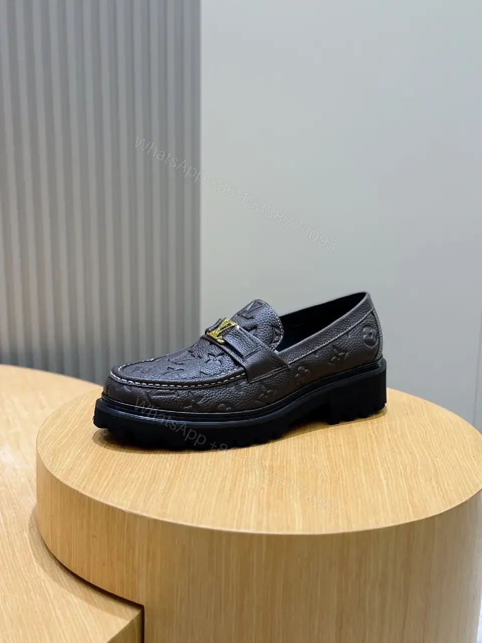 View 5 of Monogram Leather Loafers: Structured Comfort & Luxury Asset