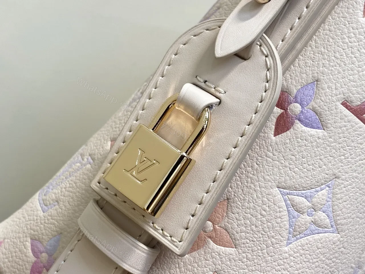 View 7 of Pastel Monogram Bucket Bag: Lux Everyday Elegance