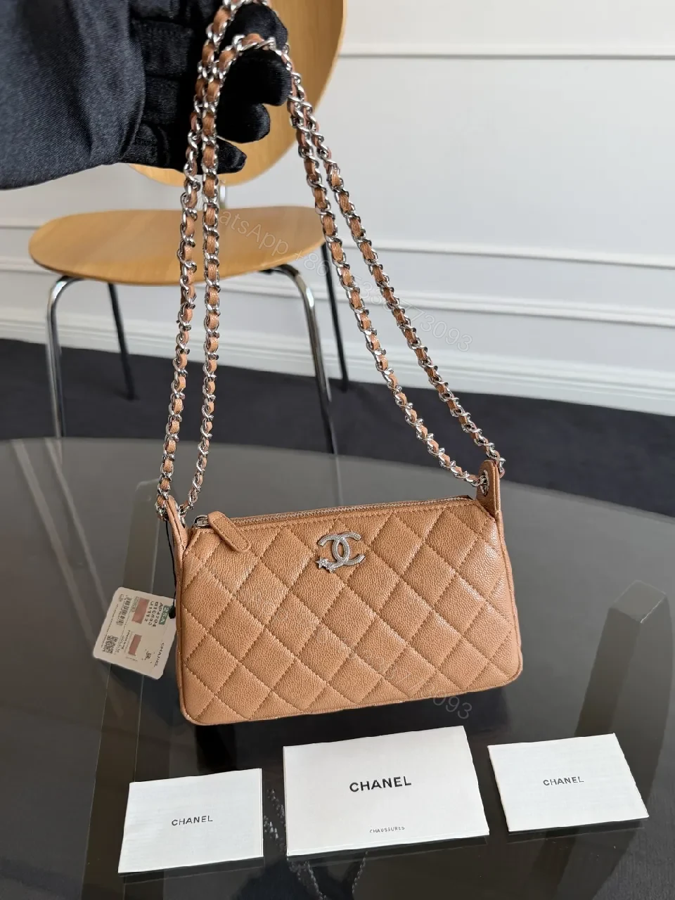 View 10 of Quilted Leather Shoulder Bag: Elegant Compact Chic, Everyday Luxury