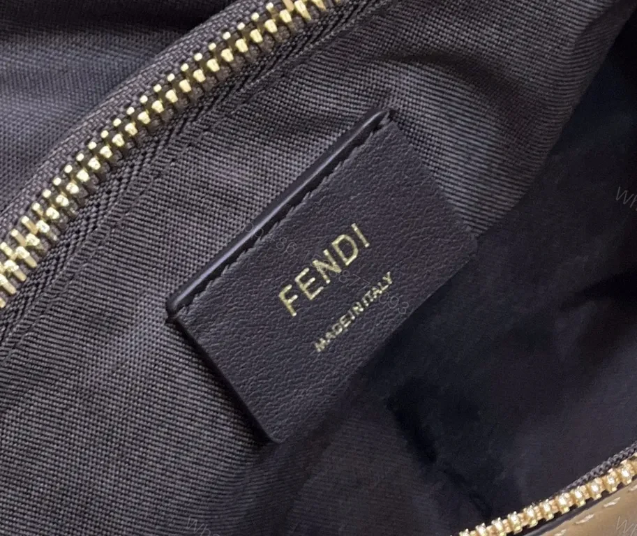 View 2 of Bold Fendi Logo Compact Leather Handbag - Luxury Everyday Style