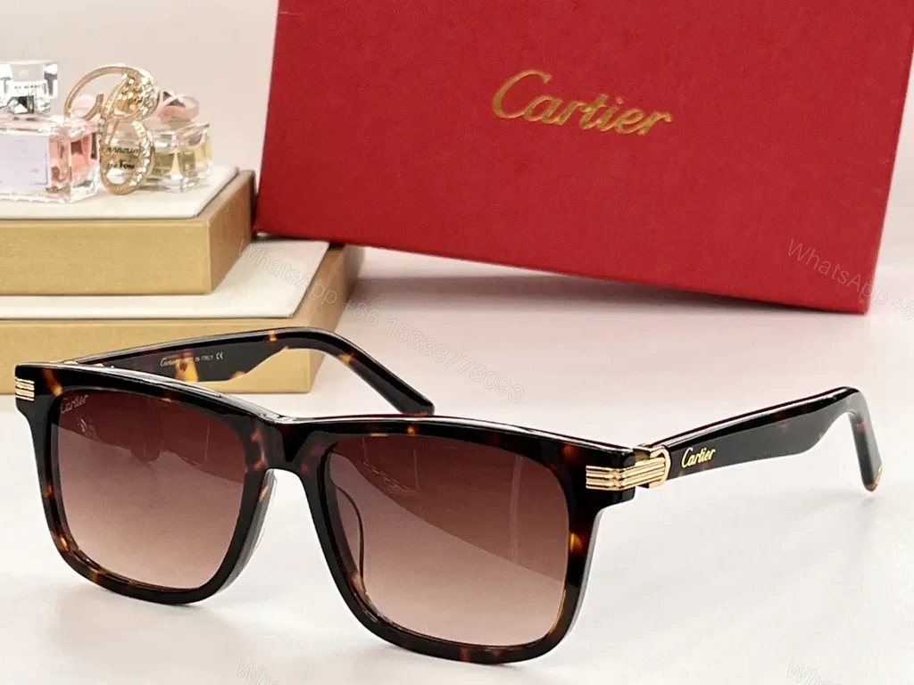 View 8 of Cartier Black Sunglasses: Luxury Glasses with Gradient Lenses