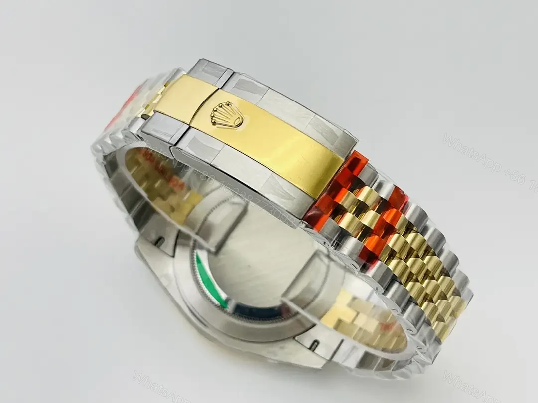 View 8 of Fake Rolex Datejust Champagne Diamond Best Jubilee Bracelet 41MM 126333-0010