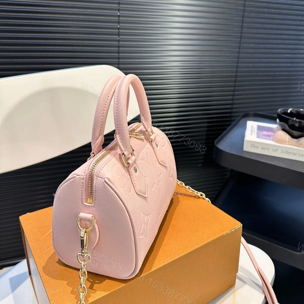 View 4 of Louis Vuitton Speedy Bandoulière 20 Monogram Pink 20Cm M47136