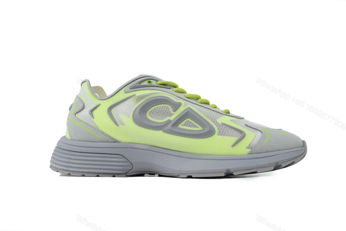 Dior B30 Sneakers Fluorescent yellow — view 2