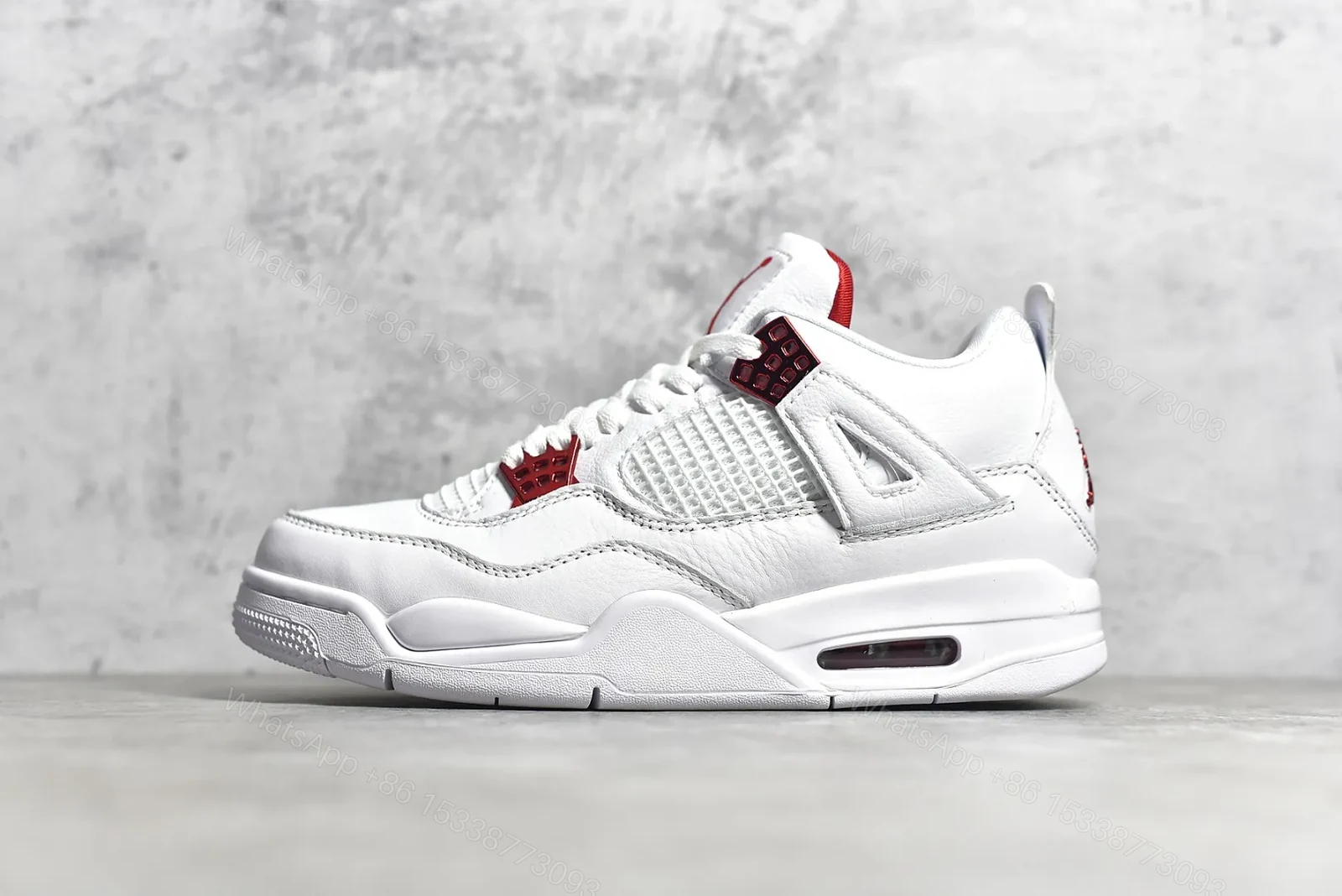 Air Jordan 4 Red Metallic Reps — view 1