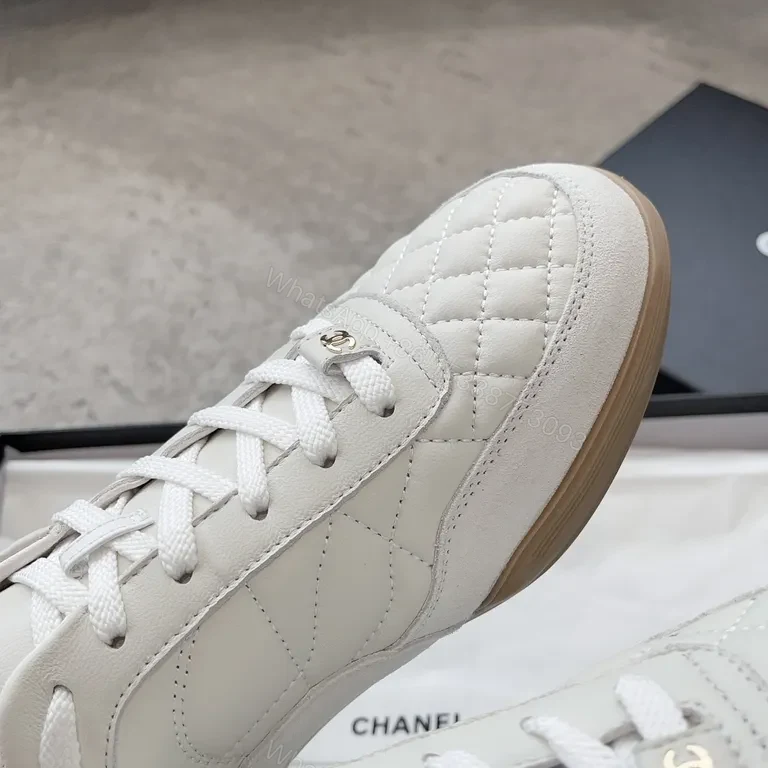 View 5 of Chanel-Inspired White Quilted High-Tops: Luxe Comfort Sneakers