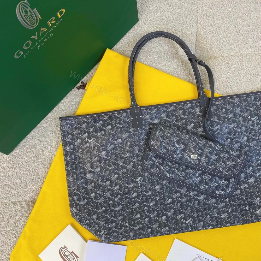 View 2 of 高仿Goyard*STLOUID滿印Tote購物袋灰色中號免檢版