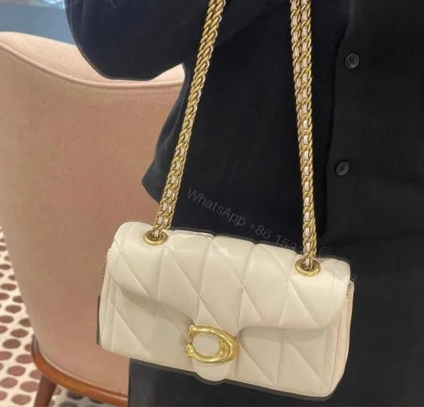 View 7 of FIRST COPY Coach Tabby 20 Quilted Leather Shoulder Bag