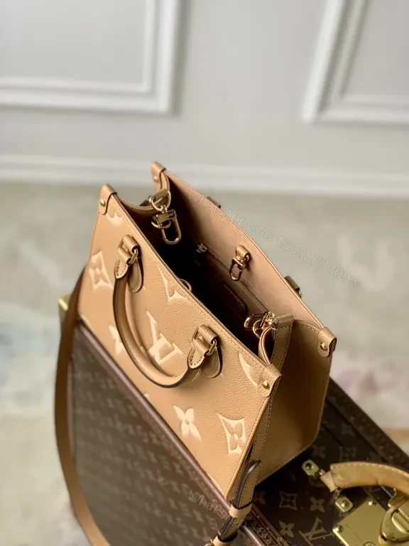 View 5 of Chic Monogram Handbag Duo: Lux Texture, LV Craftsmanship
