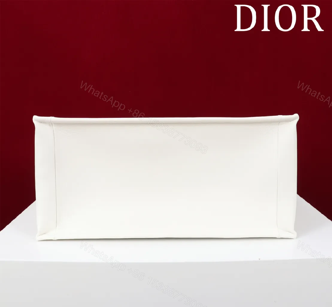 View 9 of Grey Monogram Tote: Structured, Iconic Dior-Inspired Luxury Bag