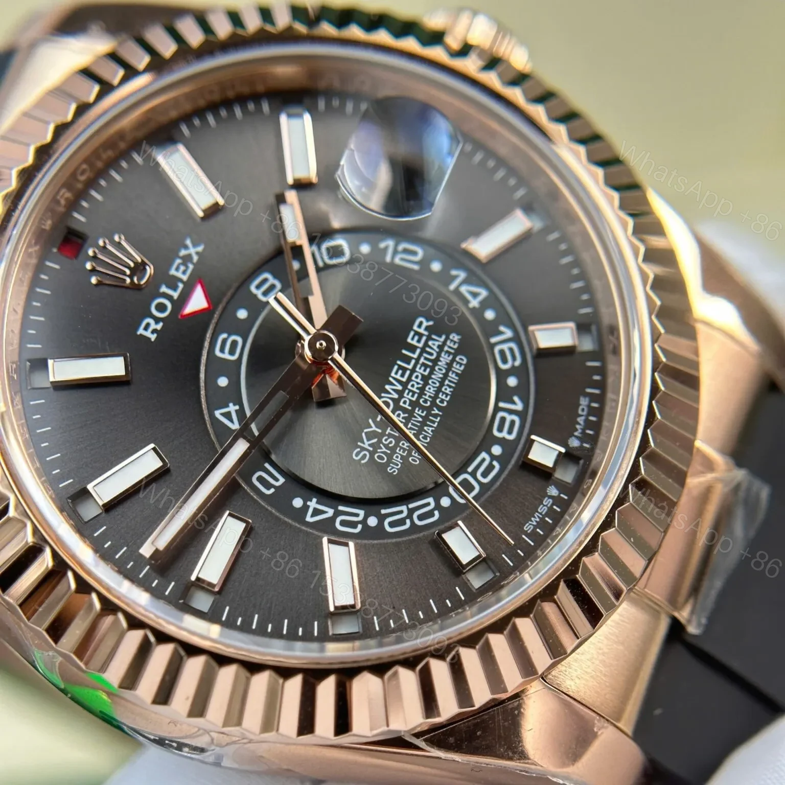 View 6 of Superclone Rolex Sky-Dweller Slate Dial 336235