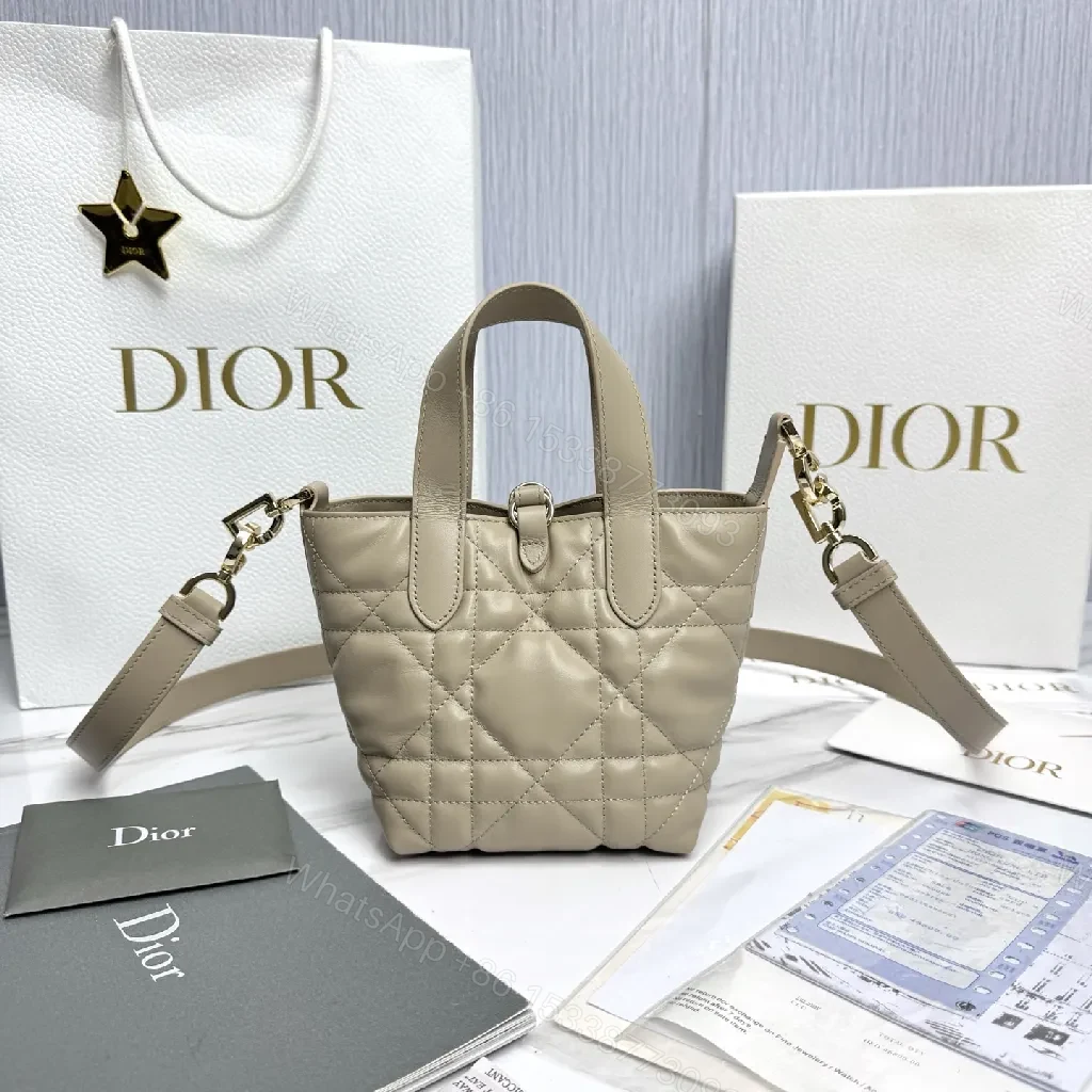 View 4 of Quilted Tote: Gold Hardware, Structured Luxury Carryall
