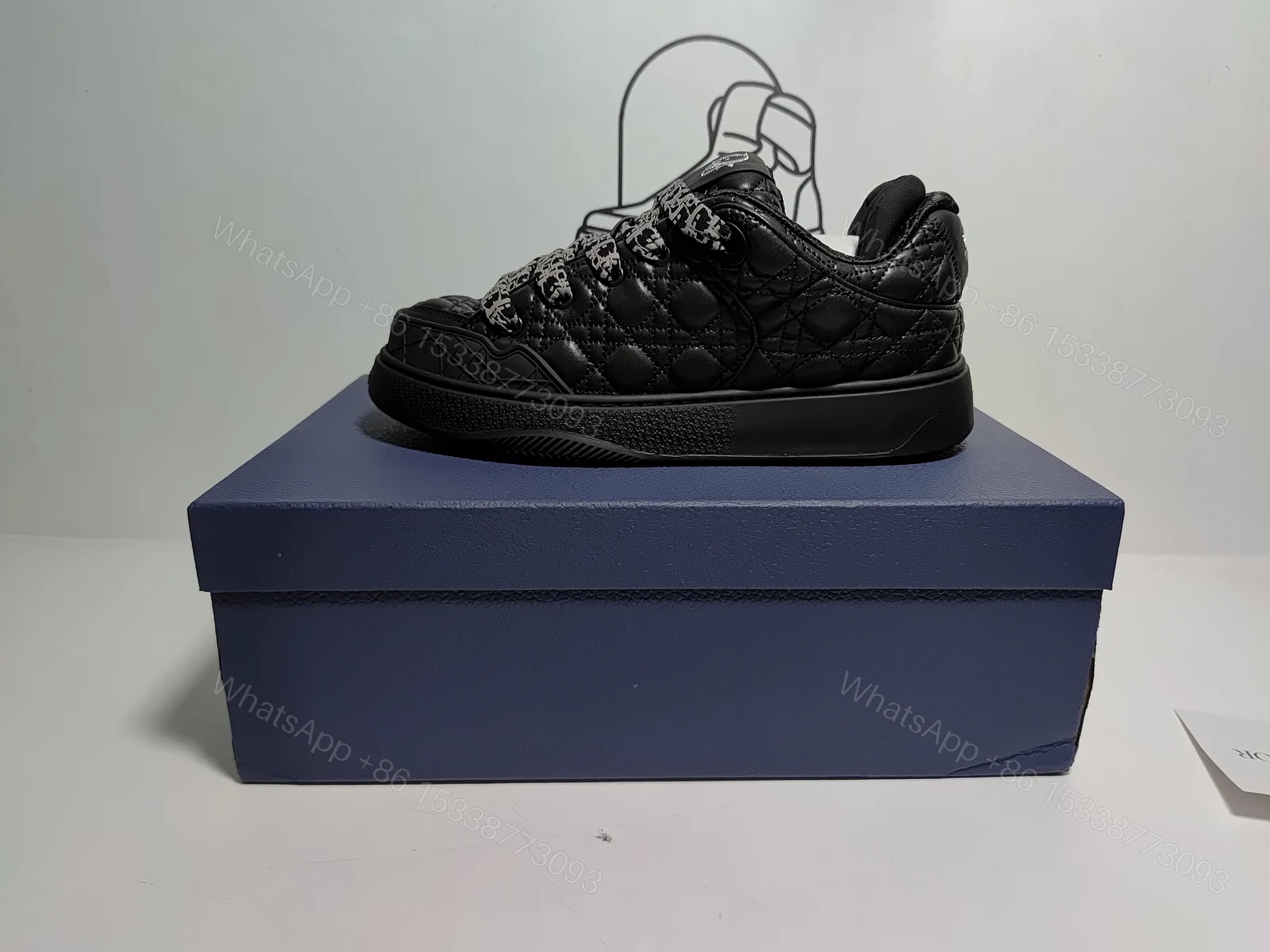 View 13 of Dior B9S Skater ERL Quilted Cannage Calfskin 'Black'