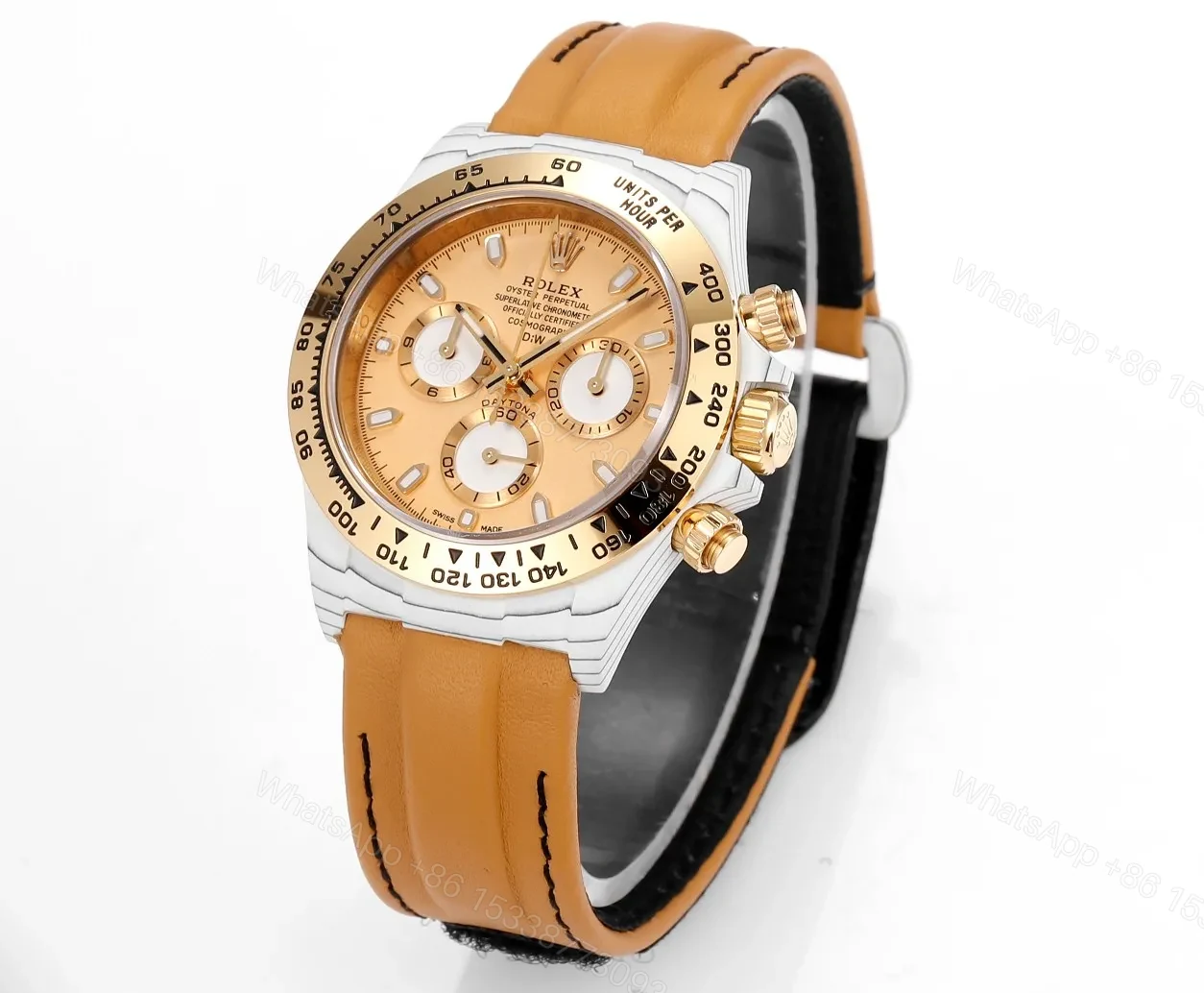 View 2 of Clean Factory TW Rolex Daytona Carbon Fiber Watch – Brown