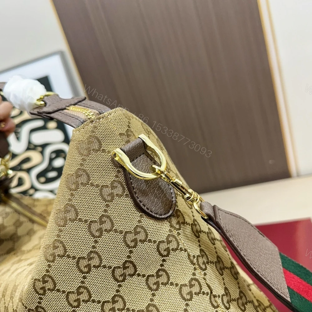 View 7 of Gucci Brera Medium Crossbody Bag Sand And Dark Brown 33Cm