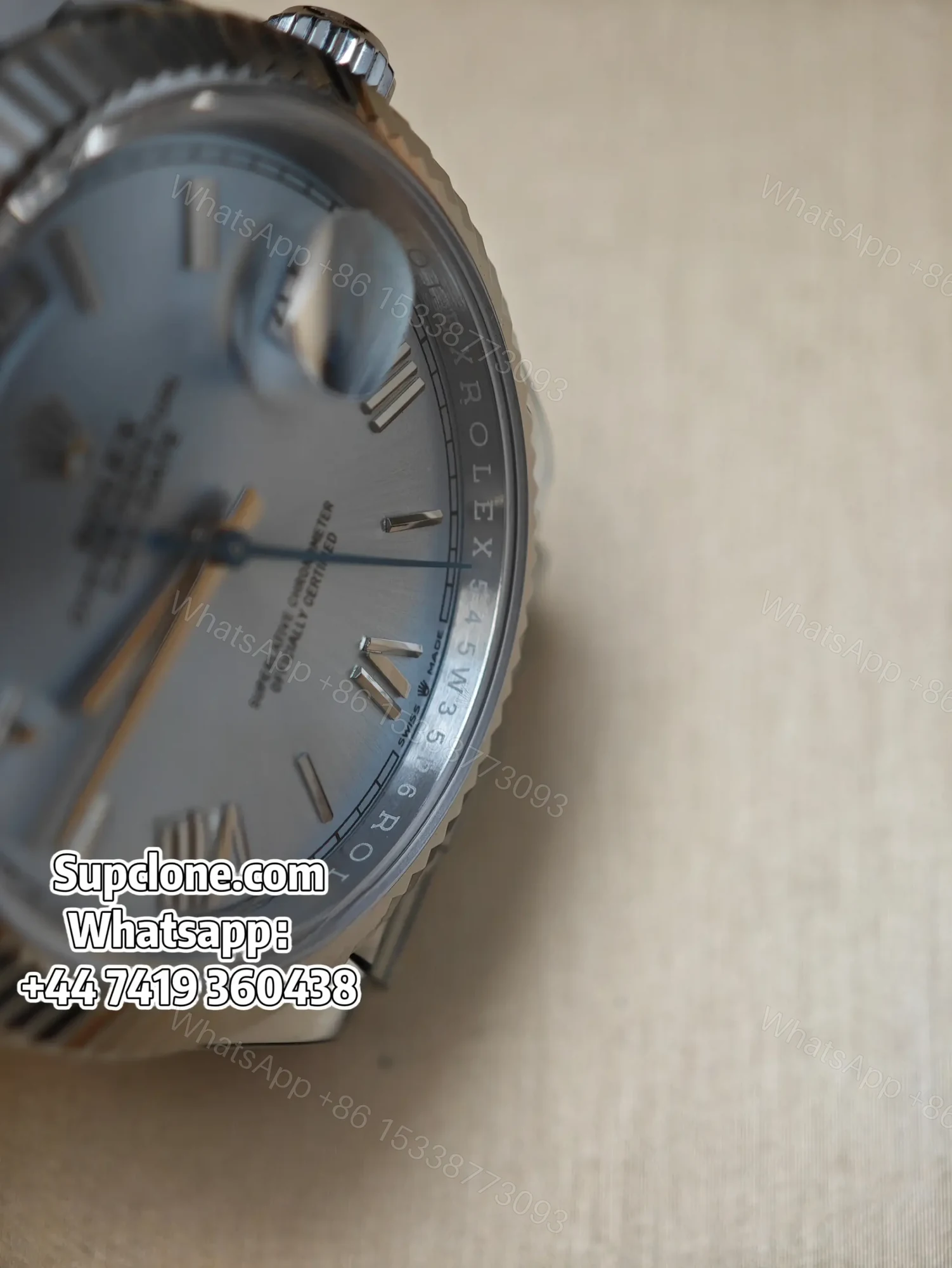 View 6 of Rolex Day-Date 40mm Ice Blue Roman Dial – Super Clone 1:1 Cal. 3255