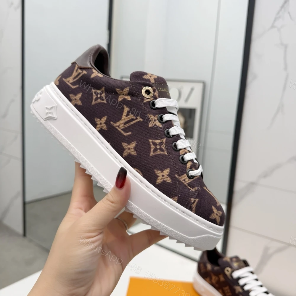 View 5 of Louis Vuitton Time Out Sneaker Brown 1Aivbl