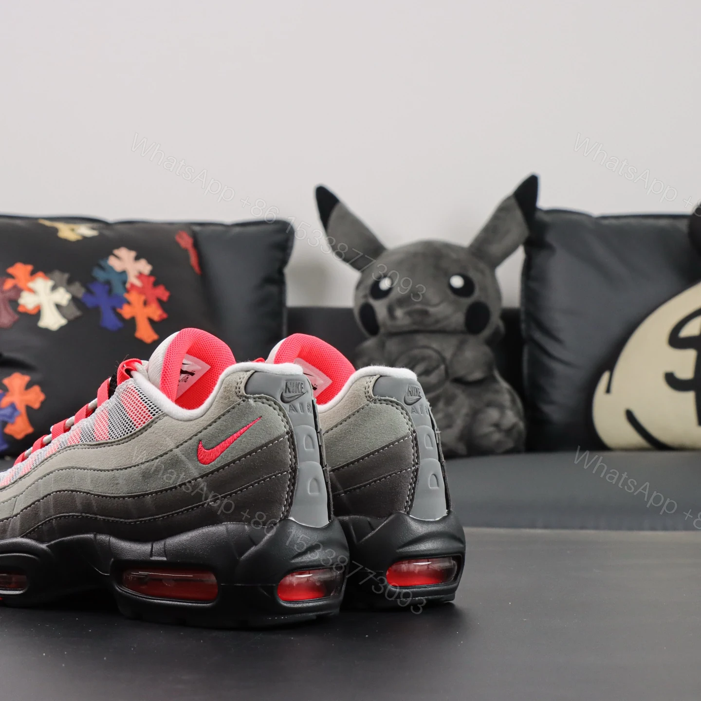 View 5 of Nike Air Max 95 OG Solar Red (2018) Reps