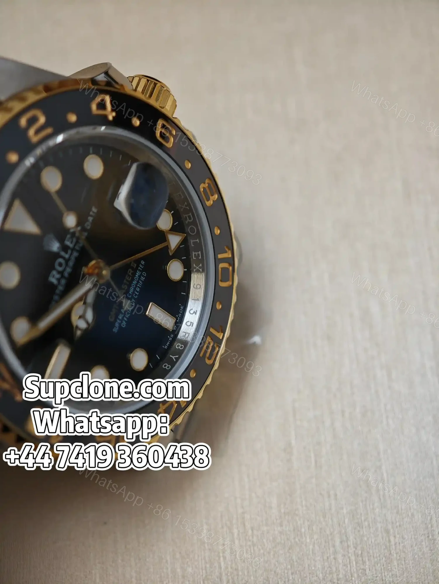 View 11 of Rolex Super Clone Watches 1:1 Guinness GMT-Master II 126710GRNR VS3285 Movement