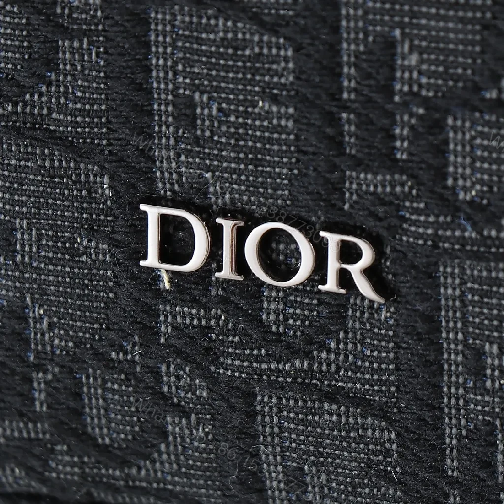 View 8 of Monochrome Jacquard Messenger: Structured, Subtle Luxury Bag