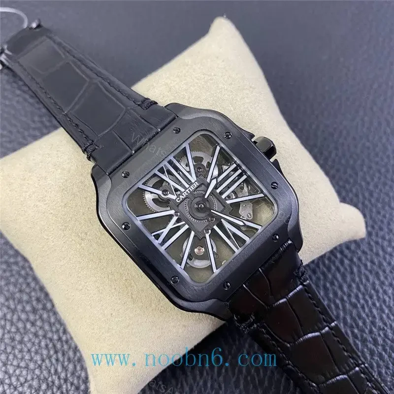 View 11 of Replica Cartier Santos WHSA0009 Skeleton Watch