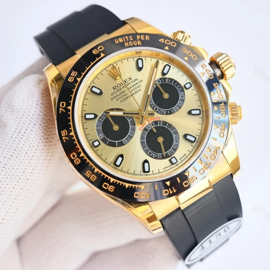 View 2 of Rolex Cosmograph Daytona Yellow Gold Cerachrom Champagne Oysterflex 116518LN-0040
