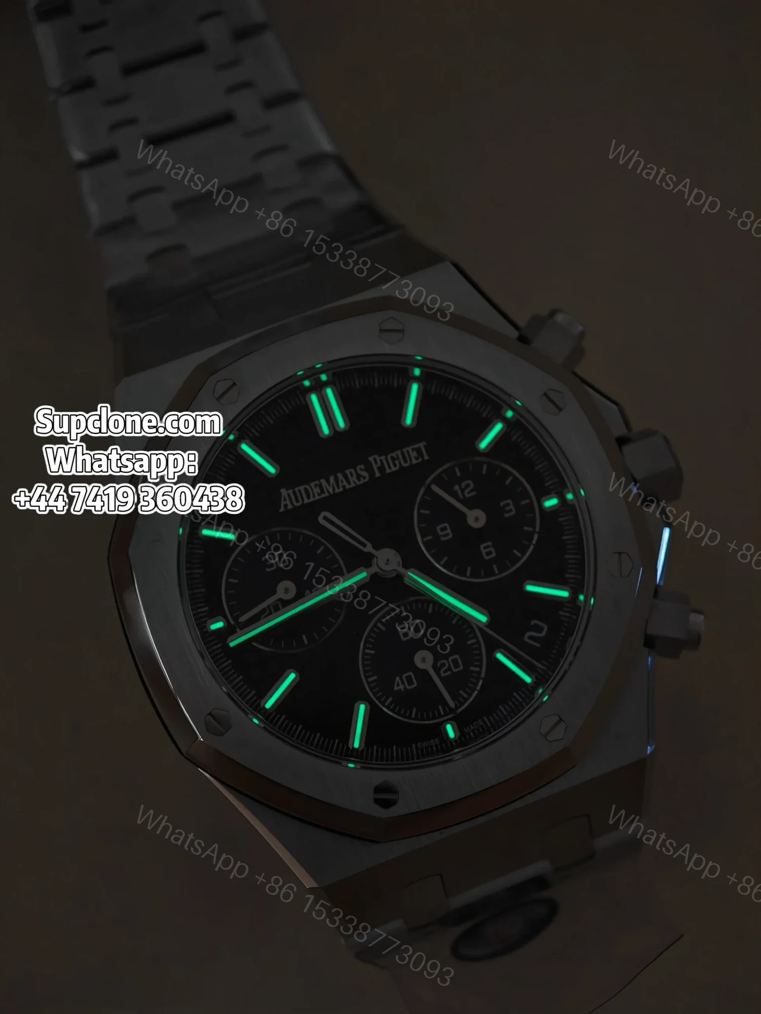 View 28 of Audemars Piguet Super Clone Royal Oak Black Dial 26240 Chronograph 41mm