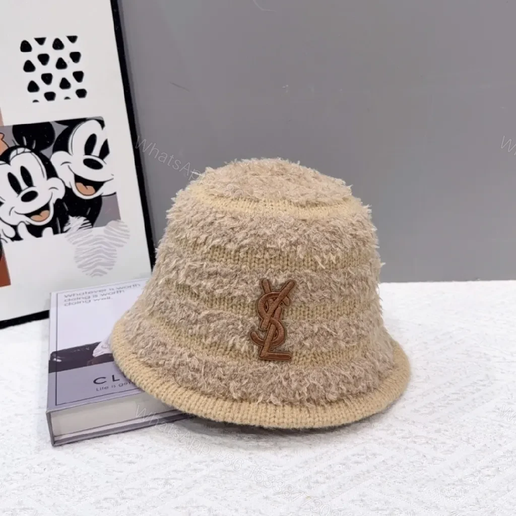 View 5 of Chic Yarn-Textured Beanie with Luxury Logo Accent