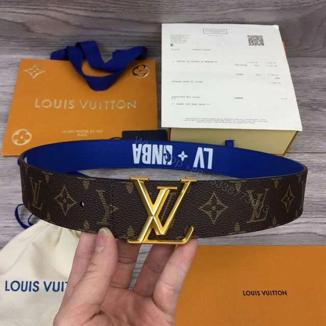 View 2 of LOUIS VUITTON X NBA 3 STEPS 40MM REVERSIBLE MONOGRAM CANVAS BELT – B99
