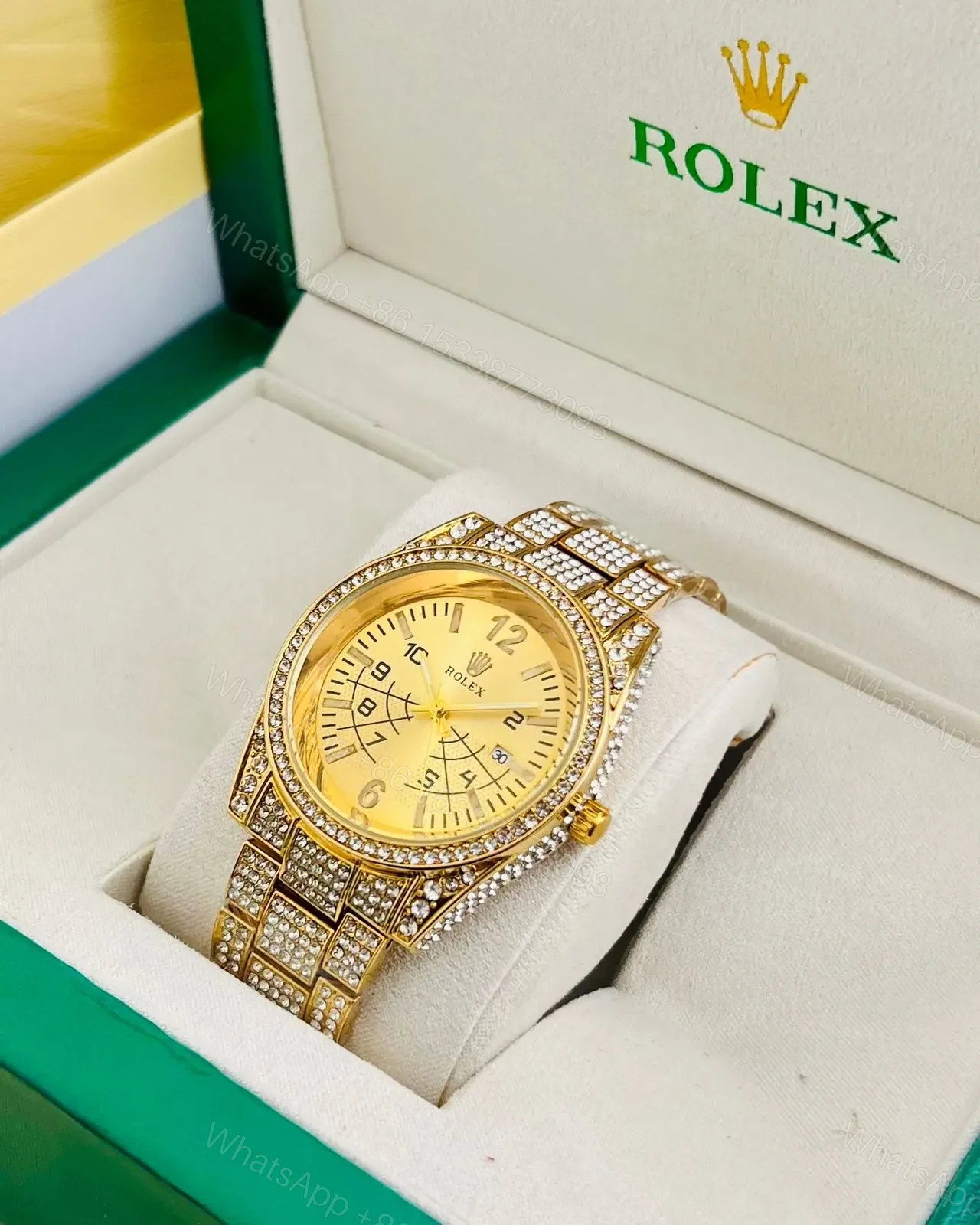 Rolex Men Diamond Watch — view 2