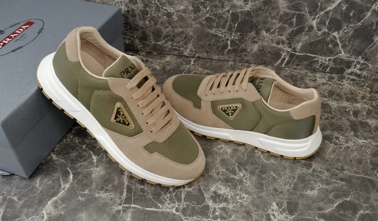 View 4 of Earth-Tone Suede Tech Runner: Luxury Everyday Sneaker