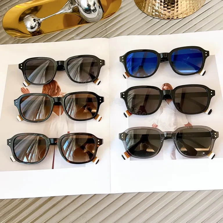 View 2 of Burberry Black Acetate Sunglasses: Gradient Blue Lenses