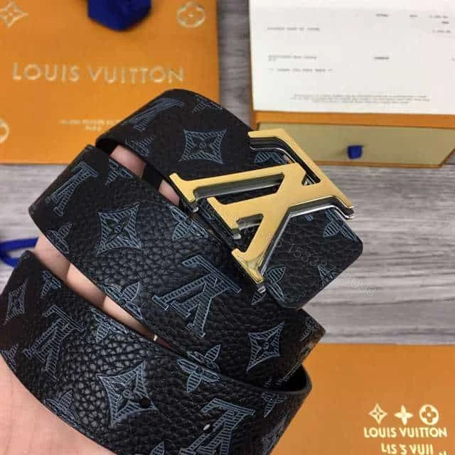 View 7 of LOUIS VUITTON INITIALES 40MM REVERSIBLE MONOGRAM CANVAS BELT – B112