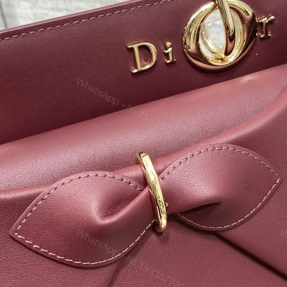 View 7 of 高仿Dior*26SS系列M0732RTU新款徽標手提包酒紅色免檢版