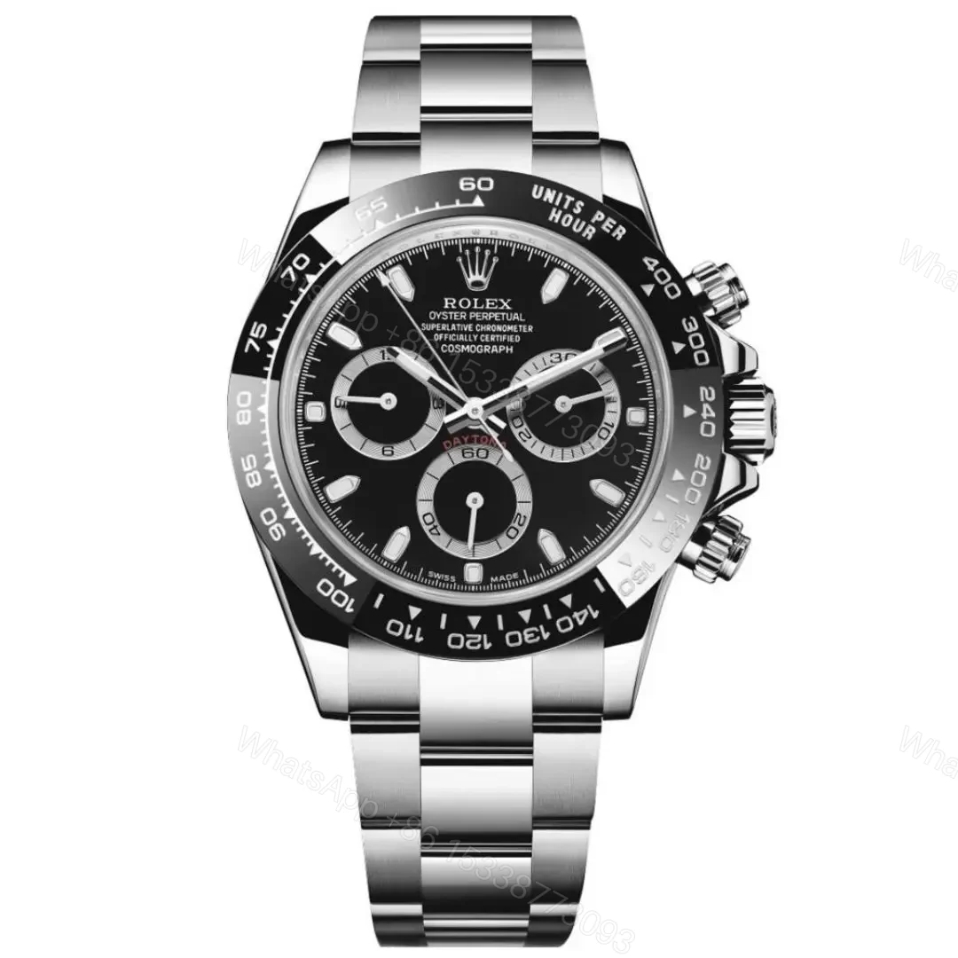 Replica Rolex Daytona 116500LN Silver Black — view 1
